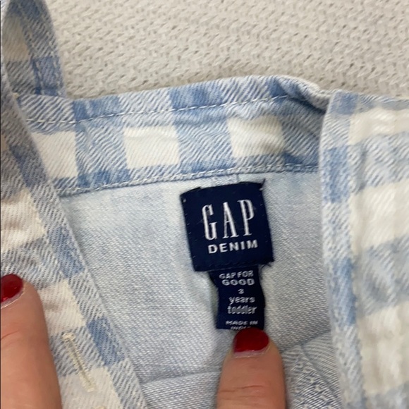 Baby’s Gap gingham overalls dress - Picture 5 of 5